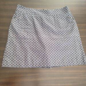 Peter Millar Golf Skort Womens Sz 10 Black White Pattern ASU Sundevils College